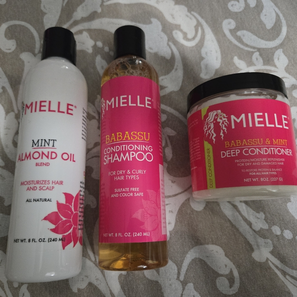 Mielle Hair Care Set - Mint and Babassu